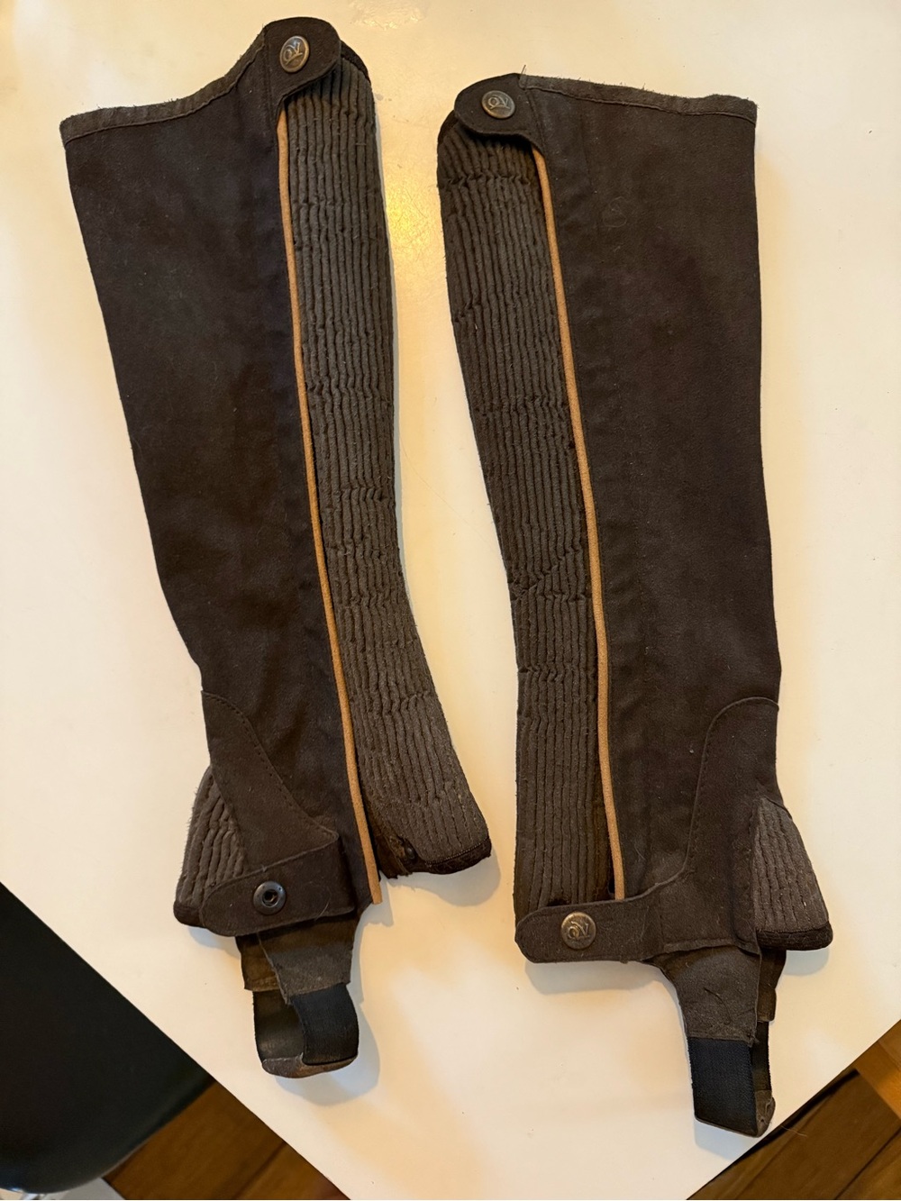 Ovation Leather Half Chaps, Size S